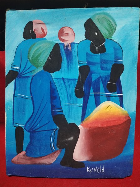 Trei tablouri arta Haitiana- Caraibe